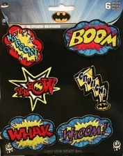 Patch - C&D Visionary - DC Comics Batman Action Bursts 6 Set 1.6" Mini Iron-On