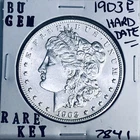 1903 P BU GEM MORGAN SILVER DOLLAR UNC MS+++ U.S. MINT RARE KEY COIN 7841