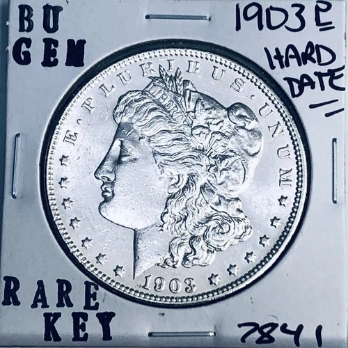 1903 P BU GEM MORGAN SILVER DOLLAR UNC MS+++ U.S. MINT RARE KEY COIN 7841