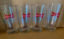 BEER GLASS SALE! Budweiser Retro Pint 1959 Collector's Series glasses lot of 4