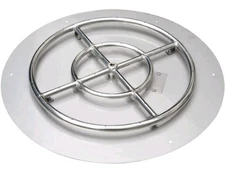 Stanbroil Stainless Steel 18" Round Flat Fire Pit Pan 