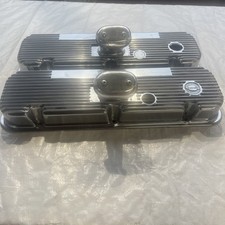 Vintage Mt Micky Thompson 140-48b Finned Aluminum Valve Cover Set For Big Block