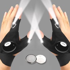 Finger Glove with LED Light Flashlight Gloves Outdoor Gear Rescue Night Fishing