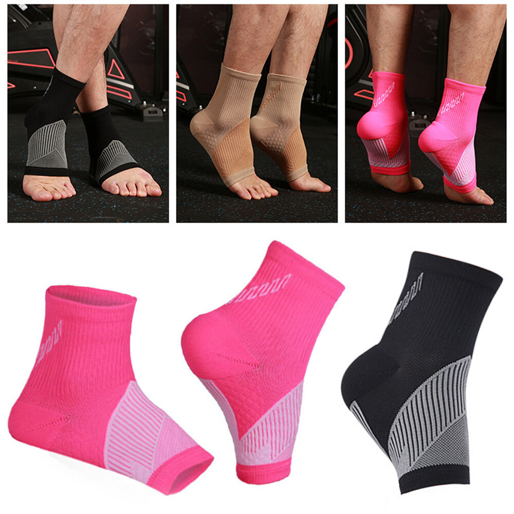 Calcetines de Compresión SPORTS Tobillo Protección Manga Pie Soporte Talón ！ "