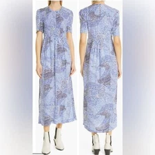 Baum Und Pferdgarten Adamaris Smocked MIDI Dress Womens Size 42