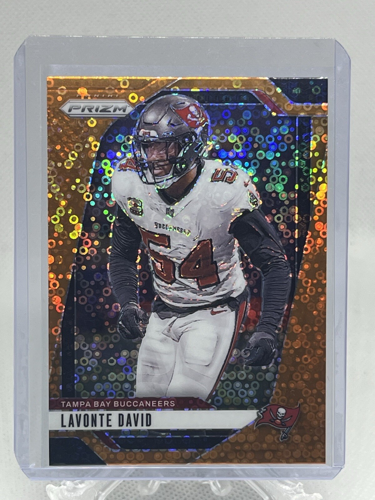 Lavonte David 2024 Panini Prizm #272 Orange Disco Prizm Buccaneers