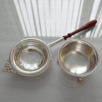 Sterling Silver Tea Strainer And Bowl Sterling Silver Tea Strainer And Bowl