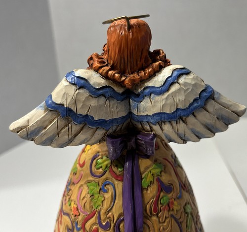 Figura de ángel Jim Shore Heartwood Creek "Bountiful Angel" #B117675 2004 sin caja - Imagen 8 de 9