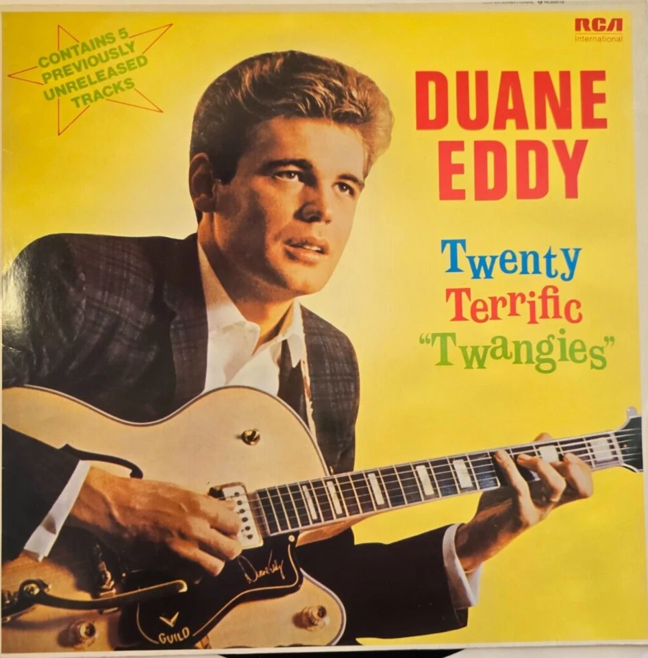 Duane Eddy – Twenty Terrific "Twangies" LP Album vinyl record 1983 rock n roll - Image 3 of 4
