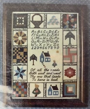 Quilter's Delight Sampler Cross Stitch Kit Complete Creative Crafters 1988 18ct