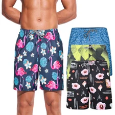 Beautiful Giant Men's Quick Dry Beach Vacation Swim Trunks Swimwear Board Shorts
