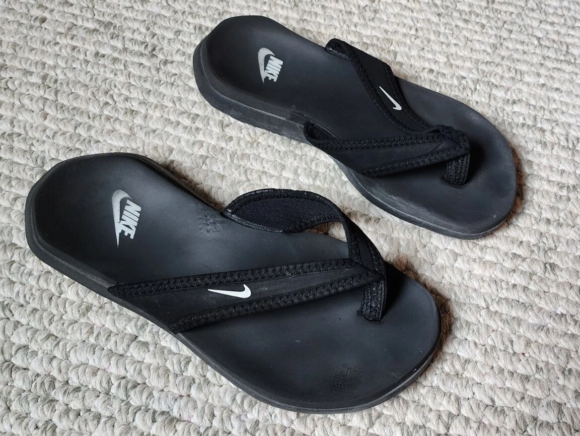 VTG Nike Celso BLACK Thong Plus Flip Flop Women's 6