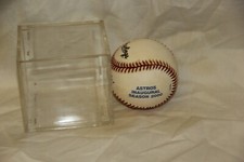 Houston Astros Rawlings  2000 Inaugural Season Baseball  ~~Way Eng. with Case