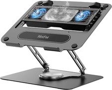 Detachable Thermoelectric Laptop Cooling Stand with Adjustable Height  Angle