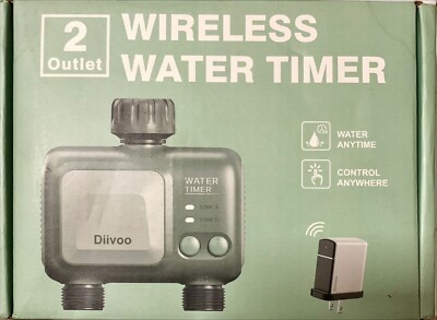 Diivoo Smart Dual Bewässerung Set HCT62 App Voice Control Bluetooth Gateway Wifi