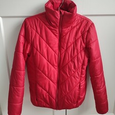 Quilted Red Jacket Zip Up Fully Lined Small Size Petite - Joe Fresh