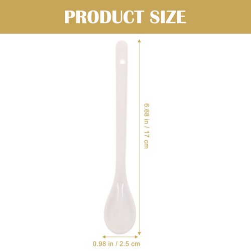  5 Pcs Kaffeelöffel Reisen Aus Keramik Groß Teelöffel Suppenlöffel - Bild 6 von 11