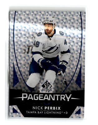 Nick Perbix 2023-24 SP Authentic Pageantry #P-48 Blue SP Lightning