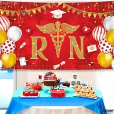New KatchOn, RN Banner for Nurse Party Decorations - Large, 72x44 Inch | RN Grad