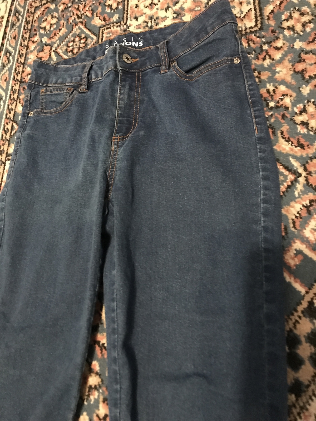 WOMENS BASIC EDITIONS Medium Wash DENIM CLASSIC S… - image 3