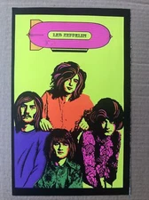 Led Zeppelin Blacklight Poster Pin-up Print Double Sided UV Scorpio Astrology