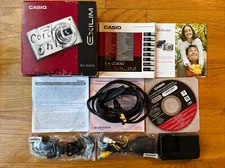 Casio Exilim ZoomEx-Z300 Cords, Manual, Cd, Box Only (No Camera)