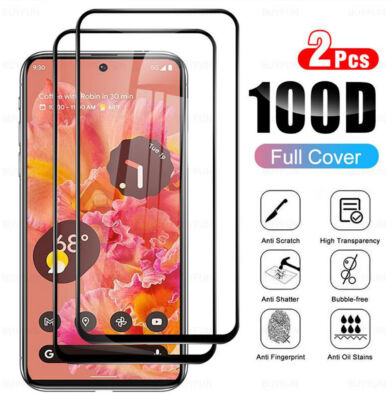 2X For Google Pixel 7 Pro 6A 6 FULL Cover Tempered Glass Screen/Camera Protector