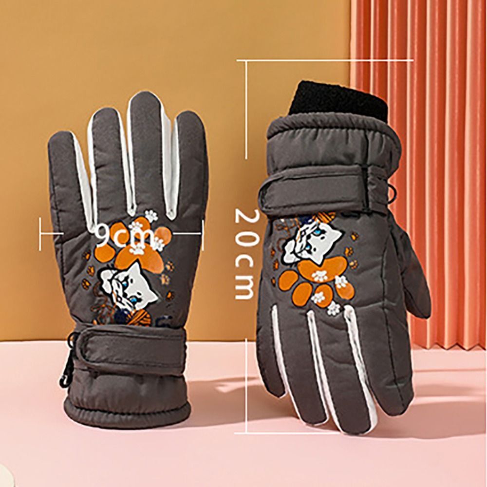 Waterproof Children Winter Ski Gloves Full Finger Ski Gloves Boys Girls