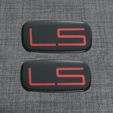 For 1992-2007 Ls Emblem Pillar Roof Side Badge 15036135 Red Black - 2pc For 1992-2007 Ls Emblem Pillar Roof Side Badge 15036135 Red Black - 2pc
