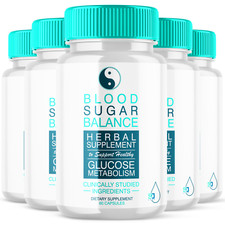 Blood Sugar Balance Herbal Supplement Support Pills 300 Capsules 5 Pack 