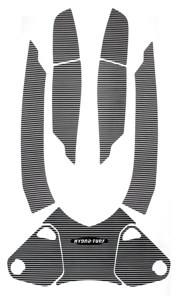 Kit de alfombrillas Hydro-turf HT885 SEA-DOO GTX/RXT/RXT-X 260 Wake pro NEGRO SOBRE ROJO CON 3M Foto 2 de 4