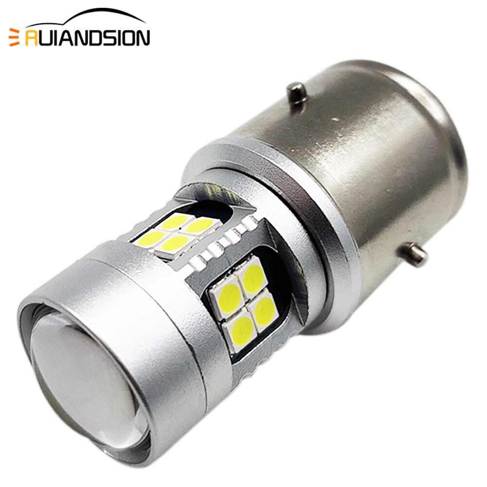Ampoule moto BA21D LED blanc pour rouler en toute sécurité le soir