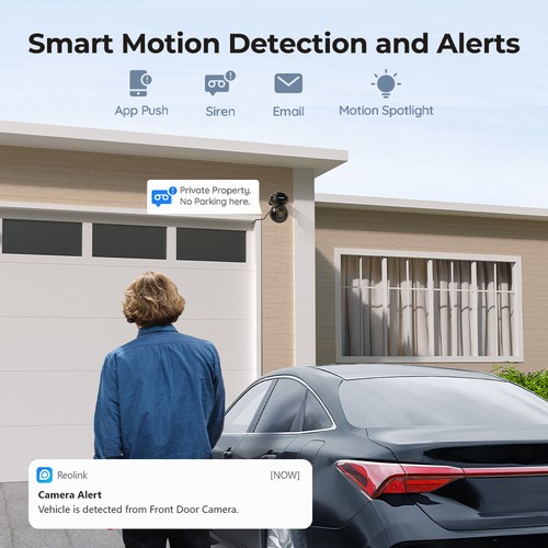 Reolink Wireless Security Camera 2.4/5Ghz 5MP PTZ Smart Detection E1Outdoor - Picture 4 of 10
