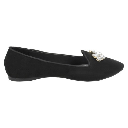 Mujer F8R0329 Cuentas / con Negro sin Cordones Informal Zapatos Bailarinas - Imagen 2 de 9