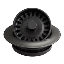 Karran Karran decorative disposal flange 3.5" Black Plastic Rust Resistant