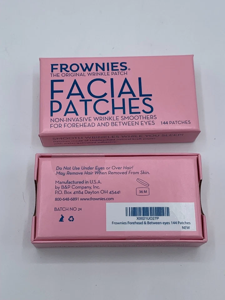 2 Pack  - Frownies Facial Patches for Forehead & Between Eyes,   144c*2 - Image 3 of 4