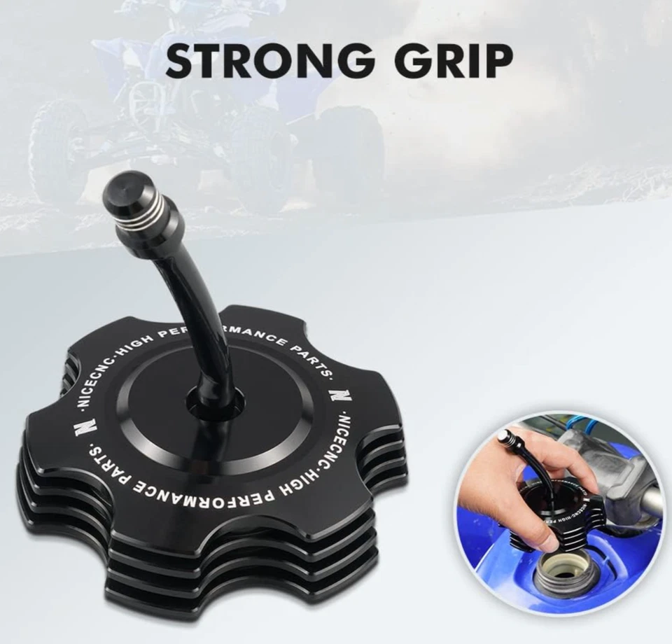 Tapa de gasolina Yamaha Raptor YFM 700 YFM700 2006-2025 ATV tapa del tanque de gasolina negro  Foto 3 de 4