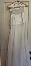 Fleur de lis wedding dress/prom/ Quinceanera Dress Size 10
