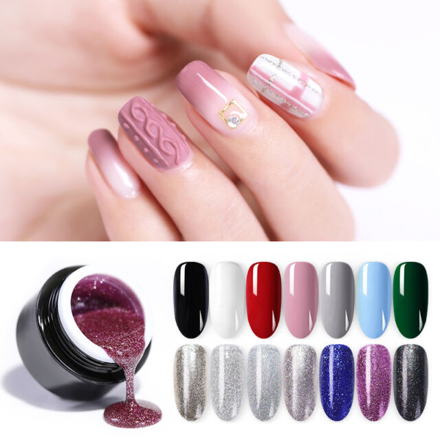 Uv Glas Farb Gel 5 Ml Deep Fuchsia Pink Transparent Glanz 3d Effekt Nagellack For Sale Ebay