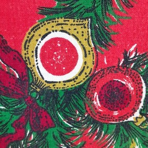 Awesome ebay christmas tablecloths Vintage Christmas Tablecloth Rectangular 66x51 Ebay