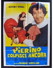 manifesto PIERINO COLPISCE ANCORA alvaro vitali michela miti liberti billi A384