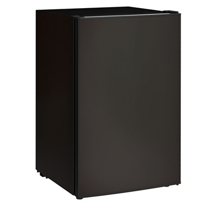 4.5 Cu Ft Mini Fridge with Freezer, Wheels, Small Fridge, Black Refurbished