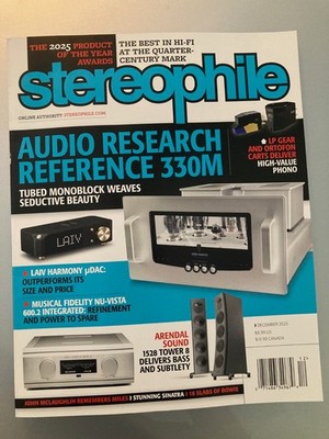 Stereophile Magazine December 2025-Audio Research Reference 330M- NEW