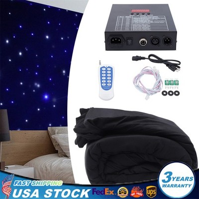LED Star Stage Backdrop - 13x10FT LED Star Curtain Background Starry Sky DMX512