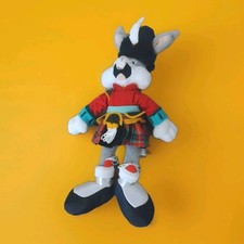 1998 Scottish Dressed Bugs Bunny 12" Plush Stuffed Toy Rare  Vintage Collectable