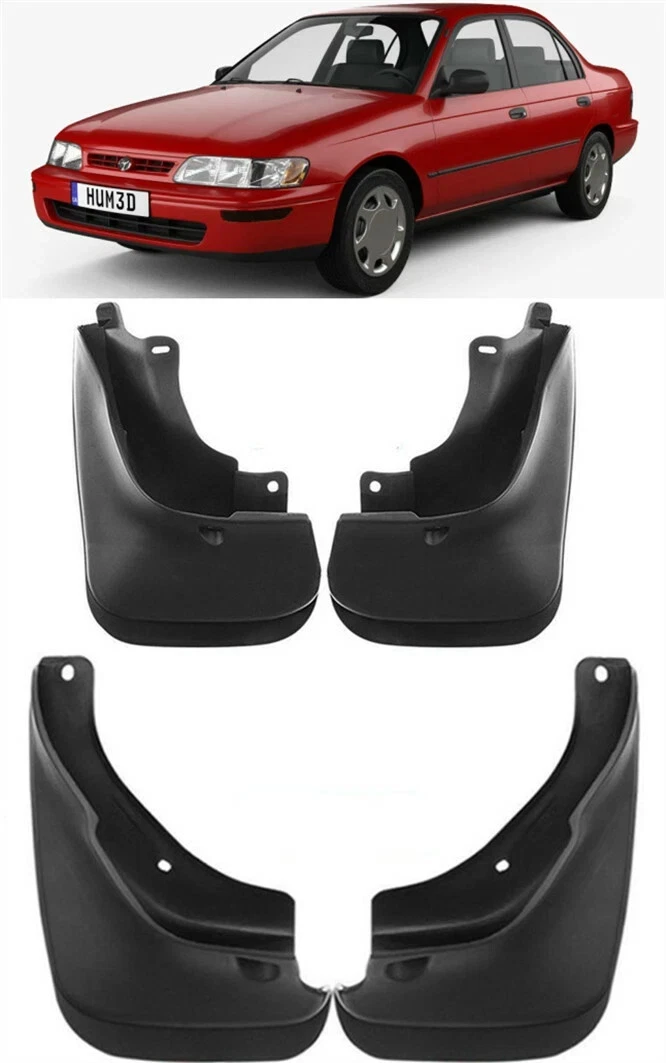 4 Aletas De Barro Para Toyota Corolla Wagon 1993-1997 - Protección Completa Contra Salpicaduras