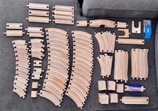 Large Brio Train Set Lot 190 Pieces; Track, Train, Landscape
