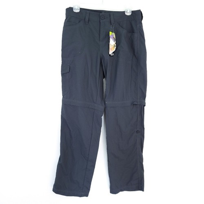 #ad New Mountain Hardware Convertible Hiking Outdoor Pants SZ 8 Gray Pants to Shorts $54.99