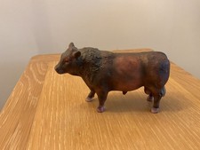 Vintage Bisque Pottery Sussex bull, Excellent Condition.