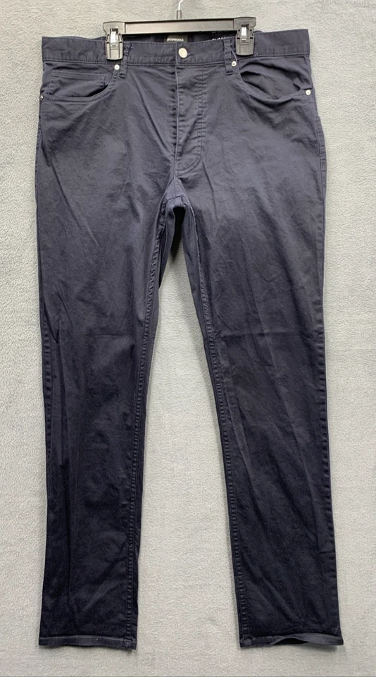 H&M Conscious Pants Mens Slim Fit Five Pocket Light Weight Black Size 34X32 - Image 3 of 4